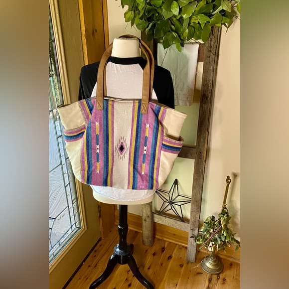 ✨Woven Large Tote/Beach Bag made India✨ - Picture 2 of 13